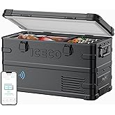 ICECO APL35 Dual Zone Portable Fridge Freezer, 37 Quart 12V Car Refrigerator with Secop Nano Compressor, Aluminum Electric Co