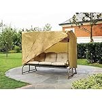 Outdoor 3 Triple Seater Hammock Swing Glider Canopy Cover All Weather Protection 87 in w x64 in d x66 in h