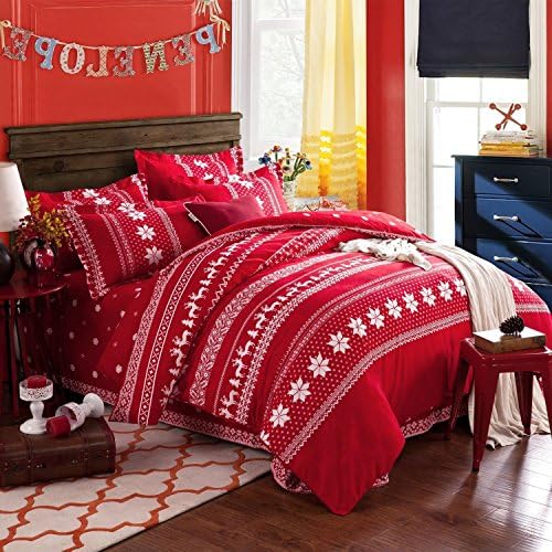 Norson Boho Style Bedding Set Bohemian Ethnic Style Bedding Set Boho Duvet Cover Set Camel Pattern Bedding Set Queen / King 4pcs (Queen, 5)