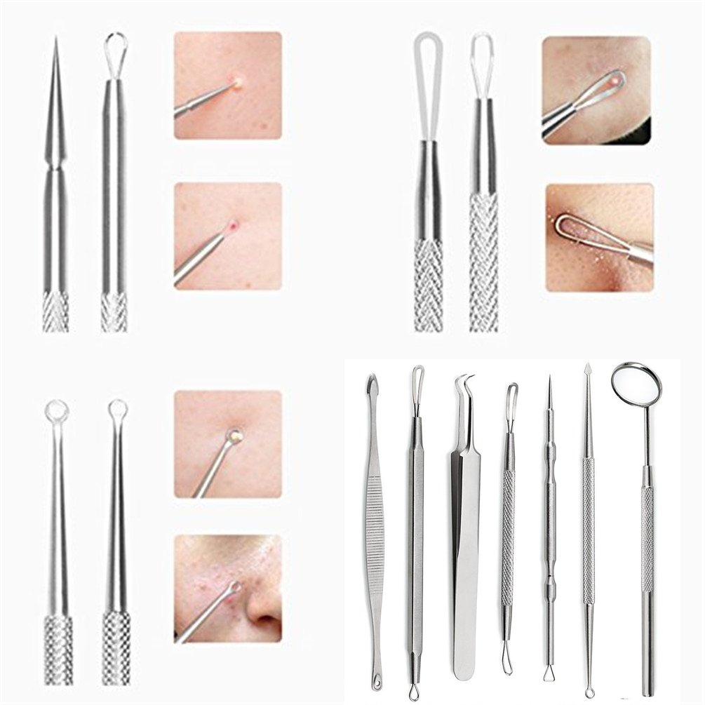 Blackhead Remover Tools, Excellent for Acne Treatment, Pimple Popping, Blackhead Extraction, Zit Removing, Blemish Removal, IOQSOF Blemish Pimple Whitehead Blackhead Acne