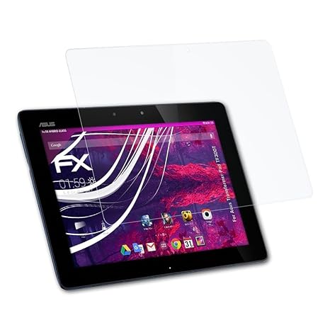 atFolix Glasfolie kompatibel mit Asus Transformer Pad TF300T Panzerfolie, 9H Hybrid-Glass FX Schutzpanzer Folie
