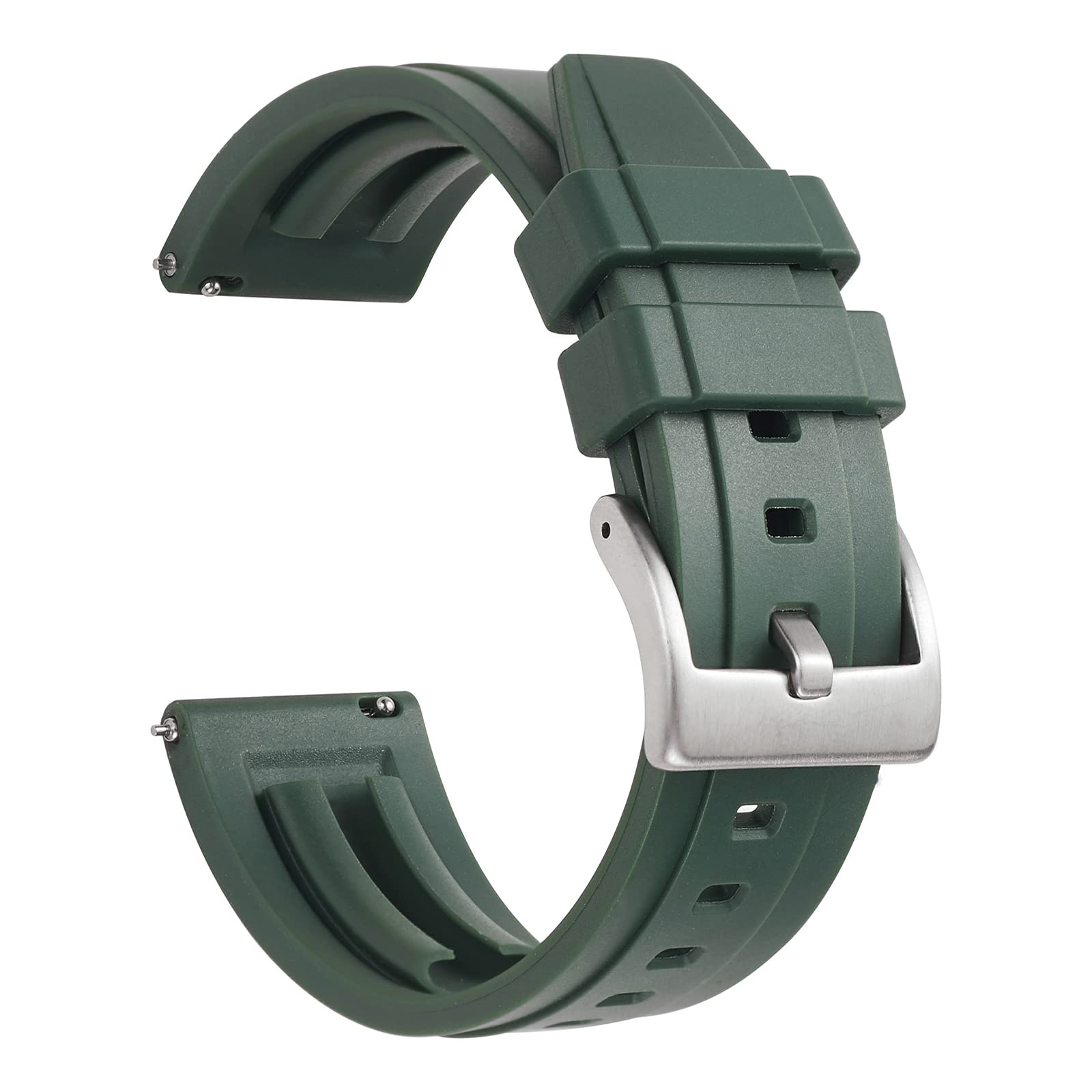 WOUKUP Silicone Watch Bands Quick Release Rubber