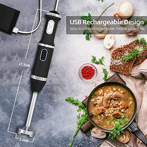 Cordless Hand Blender Electric , Immersion Smart Stick Blender