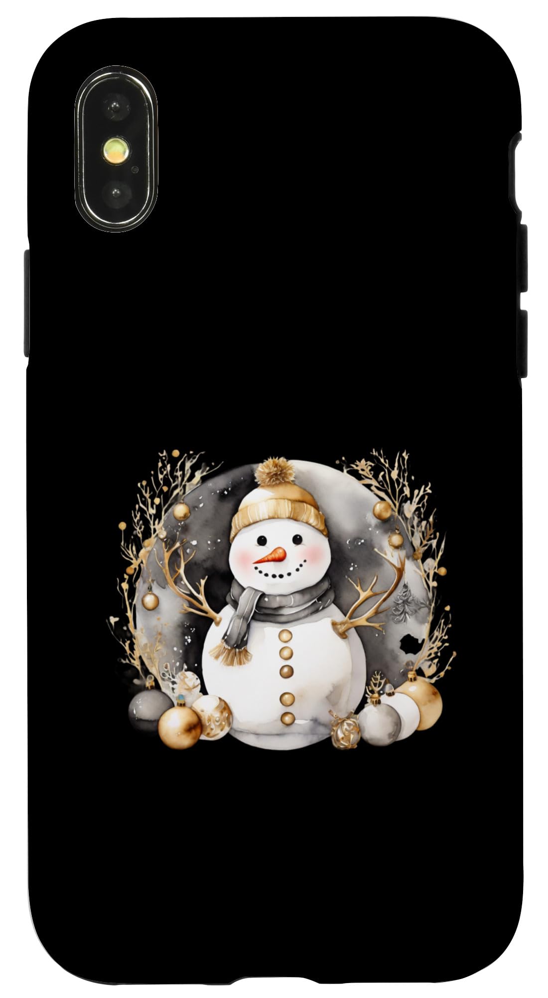 iPhone X/XS Winter Season Christmas Winter Snowman Case — image 1