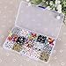 Museya A Box of 1100pcs Mixed Acrylic Alphabet Letters Beads Cube Charms for DIY Loom Bands Bracelets