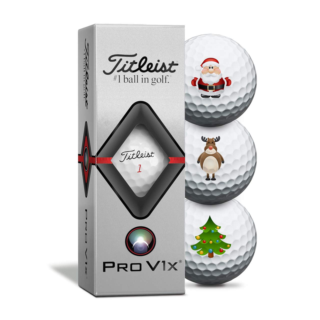 Titleist Pro V1X Christmas Golf Balls - 3 Pack