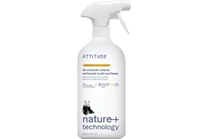 ATTITUDE All Purpose Cleaner, EWG Verified, Vegan, Made with 94% Plant-Based Ingredients, Streak-Free for Kitchen, Bathroom, 