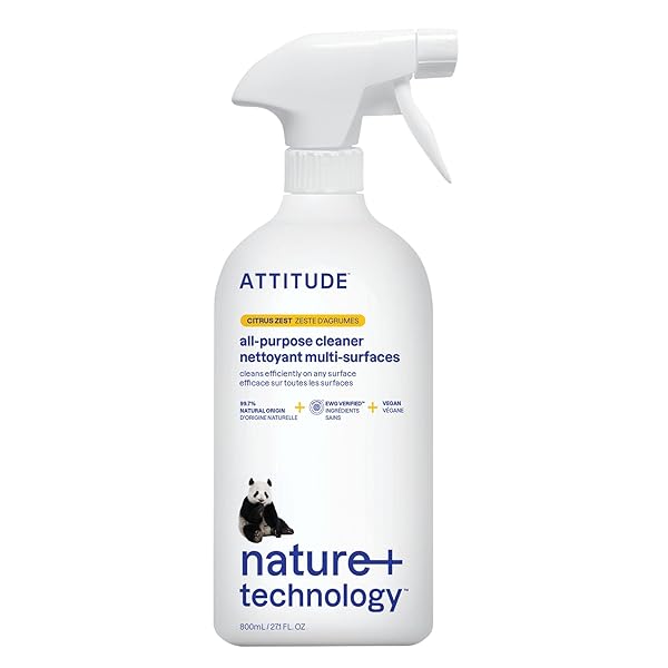 ATTITUDE ALL PURPOSE CLEANER SPRAY, EWG VERIFIED, VEGAN,...