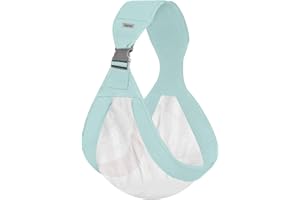 SOWBAWL Baby Carrier for Newborn,Baby Half Wrap Hip Carrier,One Shoulder Baby Holder Carrier for Toddler,Lightweight Breathable Mesh Natural Cotton Fabric,Suitable for Newborns Weighing 7-45 lbs
