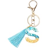 Alphabet Initial Letter Keychain for Women gift To Little Girls Tassel Butterfly Pendant Key Ring for Backpack