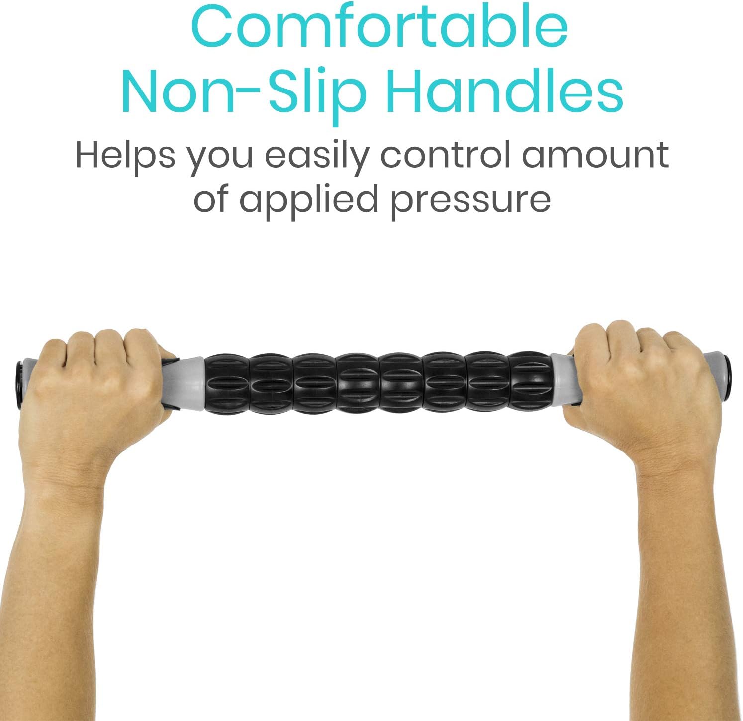 Vive Muscle Roller Stick - Body Massage for Deep Tissue - Massager for Sore Back, Neck, Leg, Foot, Arm, Yoga Exercise - Firm Rolling Tool for Workout, Runners, Athletes, Trigger Point Soreness Relief: Health & Personal Care