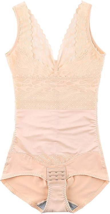 Amazon.com: Tummy Control Shapewear Bodysuit for Womens Beige Weight Loss Body Shaper,Waist