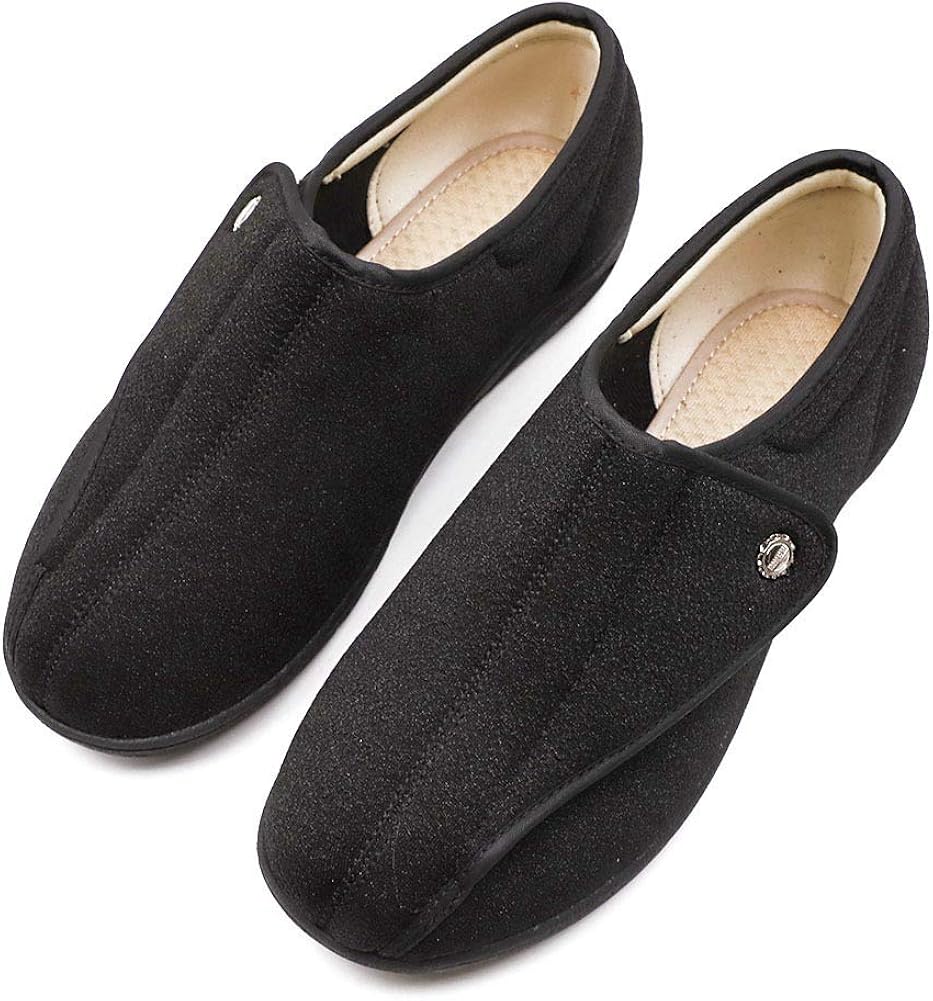 wide fit slippers for elderly
