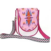 La Vivia Handmade Beaded Handbag, Native American Style Seed Beads Crossbody bag, Czech Glass Beads Shoulder Bag With Adjustable Strap, Unisex Handbag. Pink