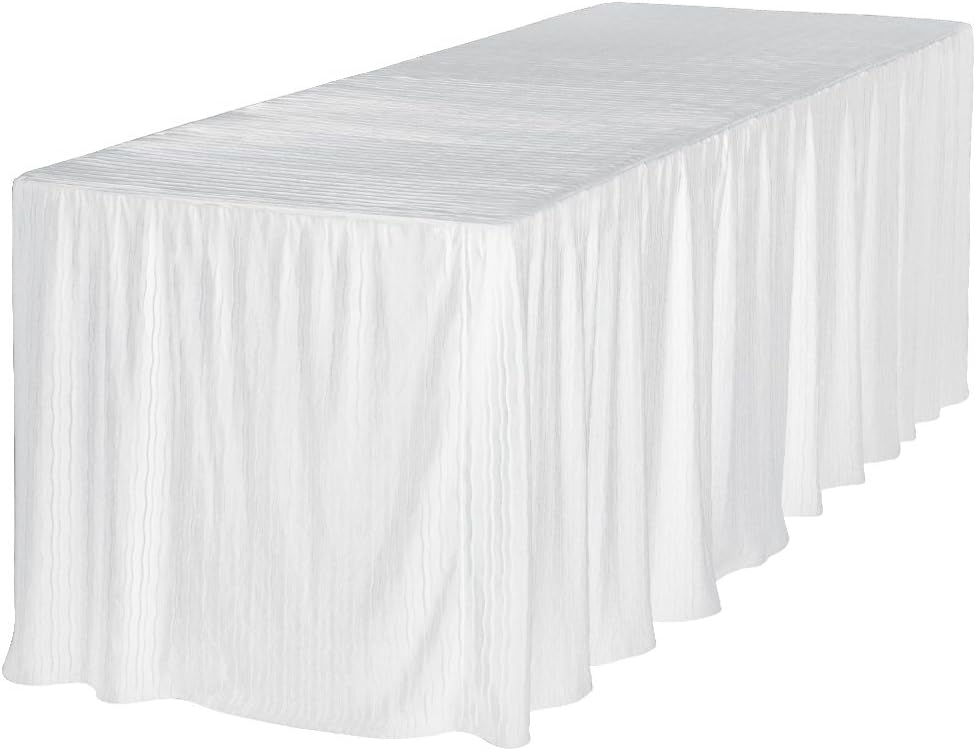 Best white pleated table cloth