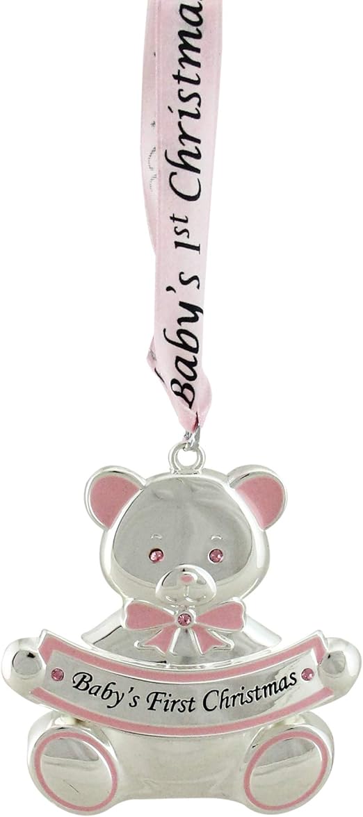 silver baby ornaments