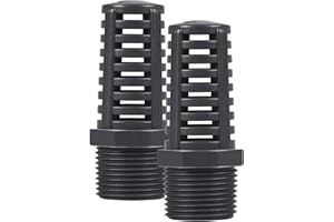 TOMEX 3/4 Inch Threaded Suction/Overflow Strainer, Screen Strainer 3/4 Inch (2 Pack)