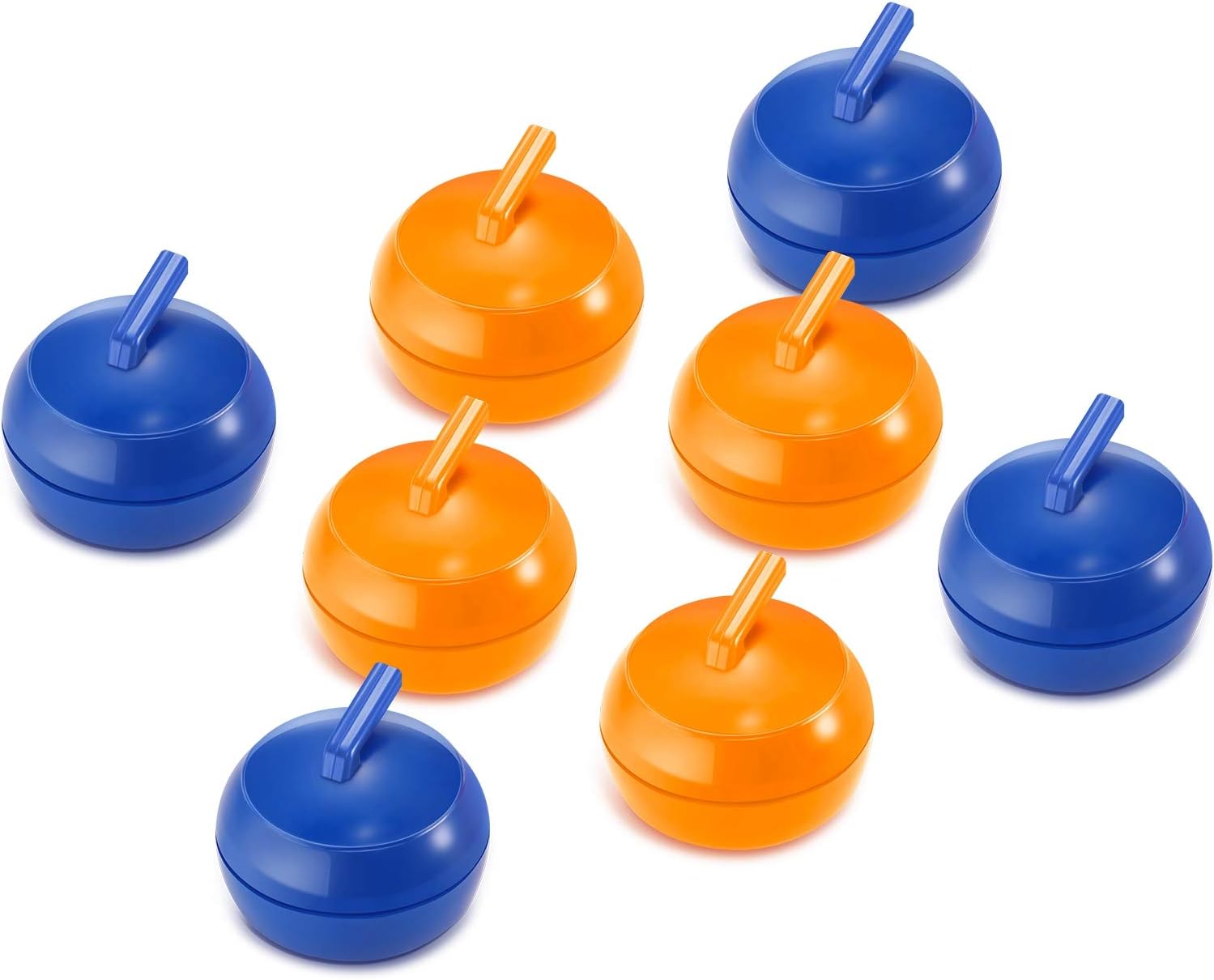 8 Pieces Tabletop Curling Game Pucks Replacement Shuffleboard Rollers