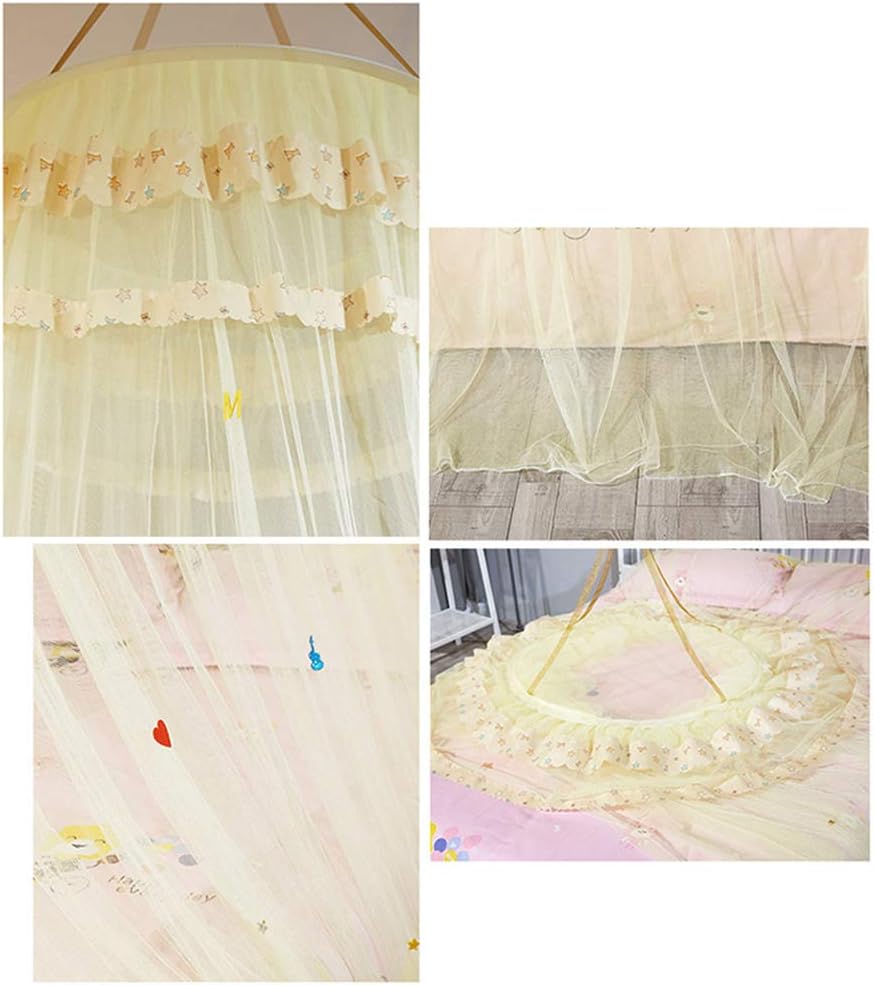 Youcai Bett Baldachin Vorhang Moskitonetz Schlafzimmer Kinderzimmer Zimmer Prinzessin Stil Netting Bettwasche Nette Dekoration Moskitonetz Vorhang Betthimmel Pink Hohe 2 7m Insektenschutz