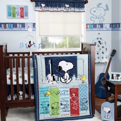 snoopy crib sheet