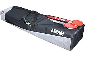 Asham Curling Team Broom Bag - Large (136cm x 40cm x 20cm) - Black / Grey