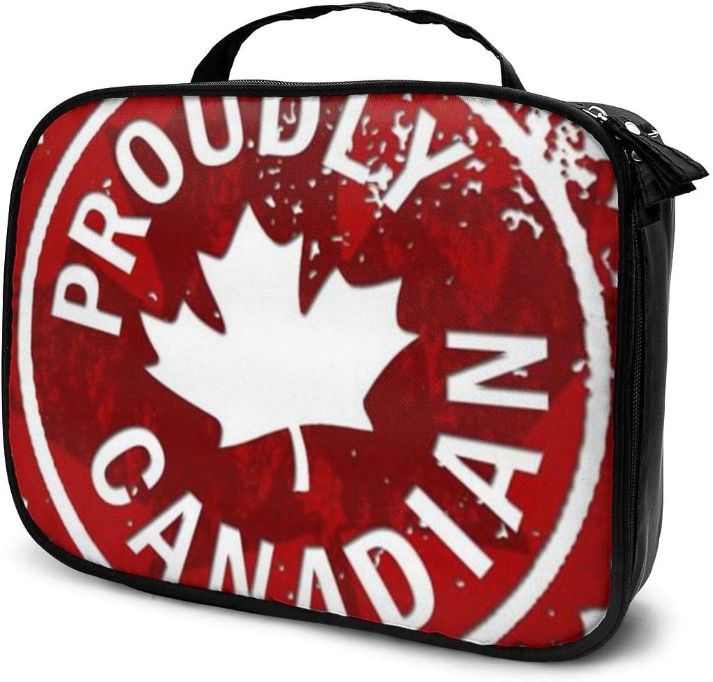 PLb75gimm Canada, Maple Leaf Makeup Train Cases Professional Travel Makeup Bag Cosmetic Cases Organizer Portable Storage Bag for Cosmetics Makeup Brushes Toiletry Travel Accessories