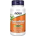 NOW Foods Supplements, CurcuBrain™ 400 mg with Longvida® Optimized Curcumin, 50 Veg Capsules