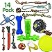 SHARLOVY Dog Chew Toys for Puppies Teething, 14 Pack Natural Cotton Dog Rope Toys with Ball Knot Tug of War Dog Toy iq Treat Ball Rubber Bone Durable Dog Chew Toys for Small Dogs Pet Toys Rope