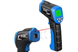 GOYERRNES Infrared Thermometer, Heat Temperature Gun -50~550℃, Digital IR Laser Thermometer Gun for Cooking, Pizza Oven, Gril