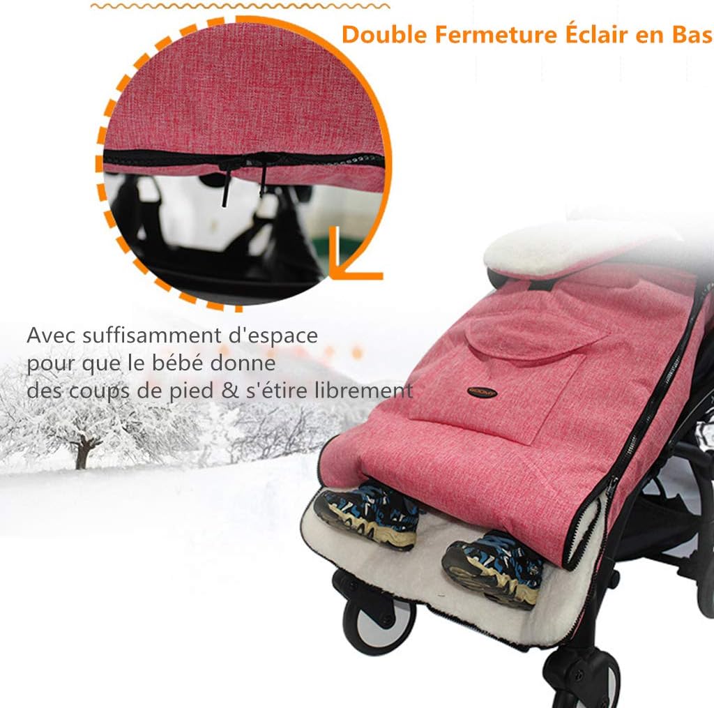 Bebe Puericulture Chancelieres Accessoire Poussette Chaises Sac De Couchage Impermeable Coupe Vent Manyo Chanceliere Poussette Chanceliere Hiver Couverture Emmaillotage Bebe Rose Stargas Ie