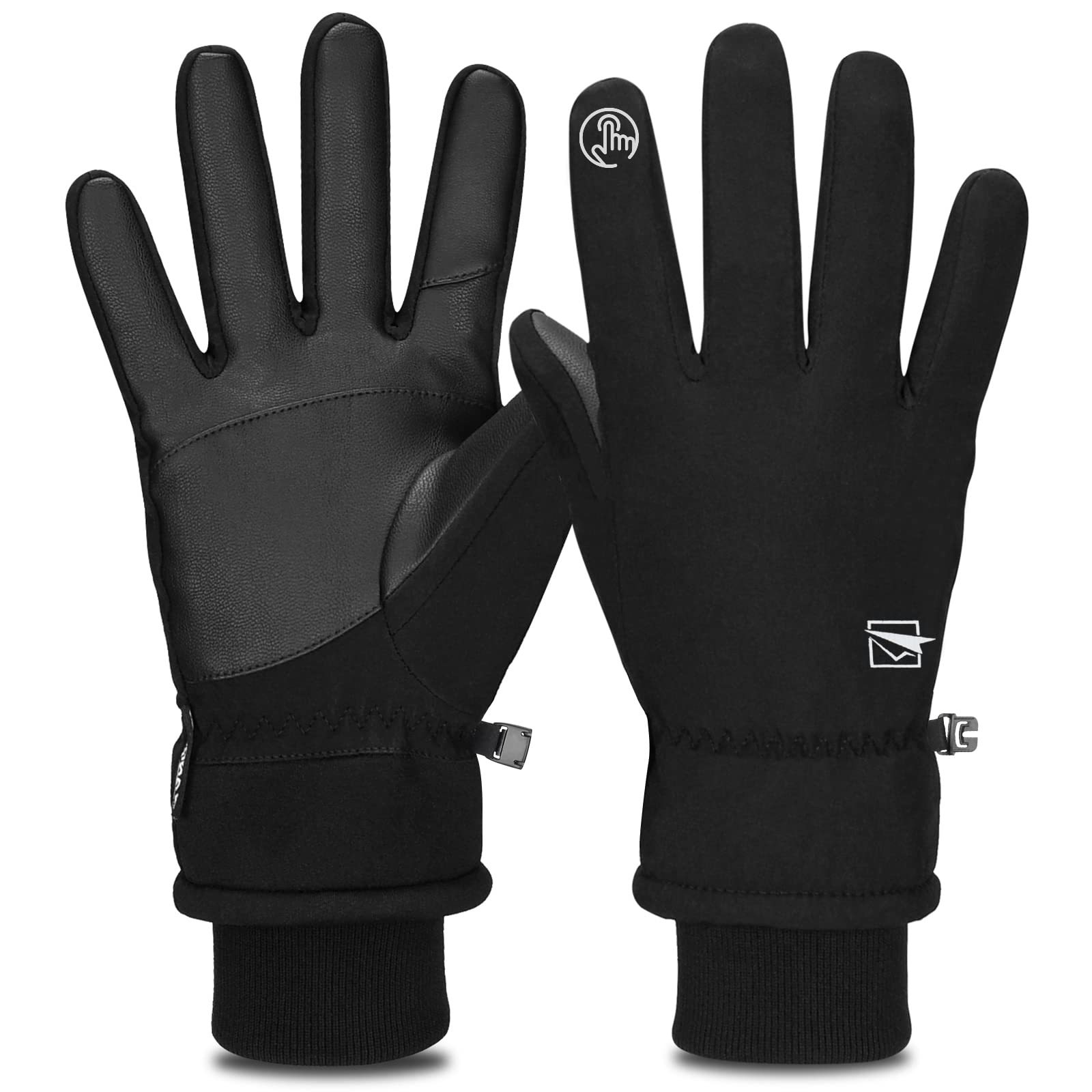 Yobenki Thermal Gloves -22℉ Coldproof Ski Glove Touchscreen Gloves 3M Thinsulate Anti Slip Warm Winter Glove for Men Women Snowboarding Cycling Running Hiking Outdoor Sports