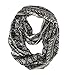 Peach Couture Scarves for Women Tribal Scarf Floral Scarf Bohemian Black Infinity Scarf Circe Scarf