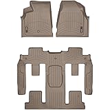 WeatherTech Custom Fit FloorLiner - 457021-451114 - 1st Row, 1-Piece 2nd/3rd Row (Tan)