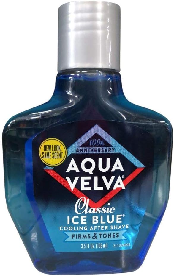Aqua Velva Classic Ice Blue Cooling After Shave 3.5 OZ