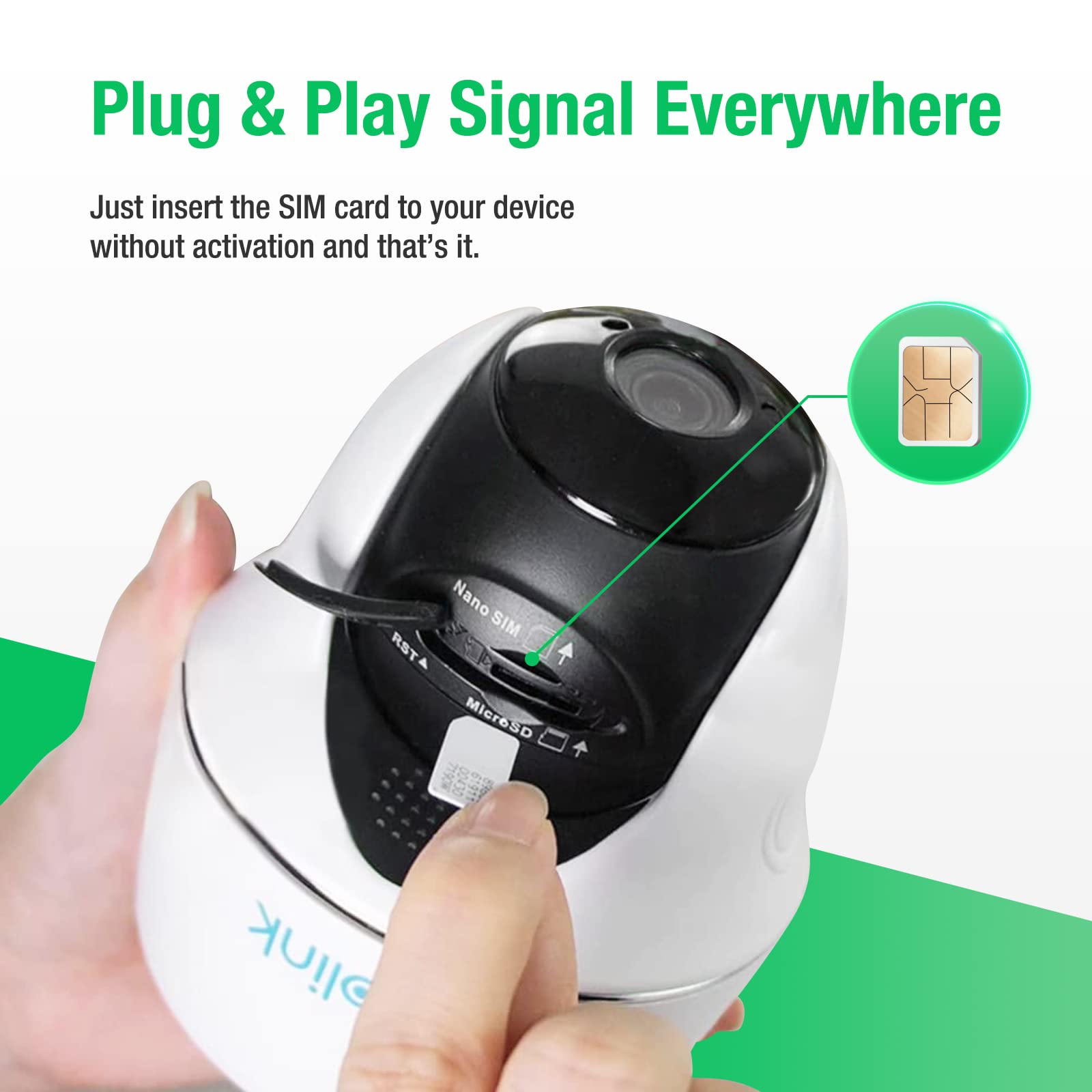 EIOTCLUB Data Only SIM Card Triple Play sim Card(100mb Trial+6GB 90day), Supports AT&T, T-Mobile and Verizon Networks