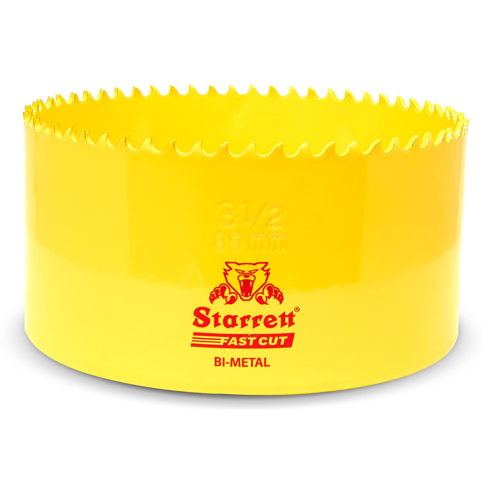 Starrett HSS Bi-Metal Fast Cut Hole Saw - 89mm - For Metal, Wood, Plastics