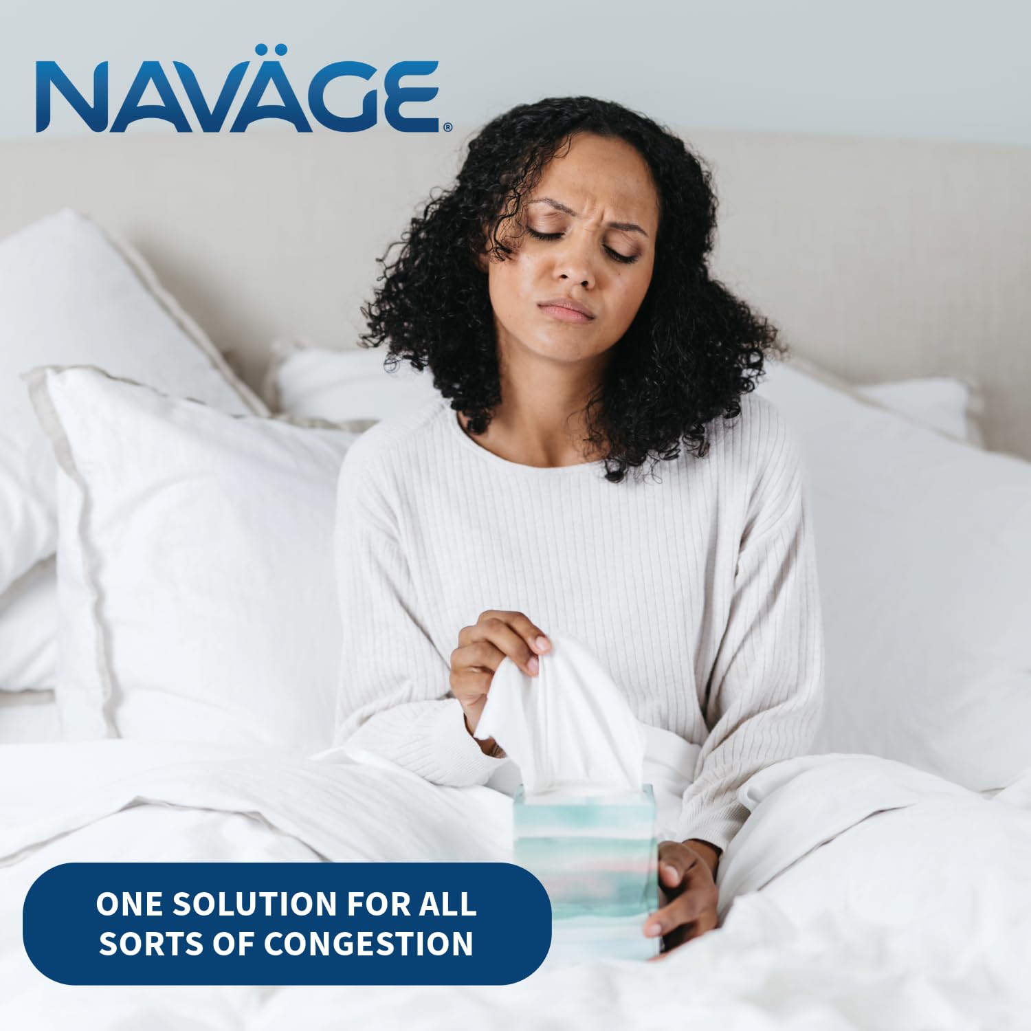 Navage Deluxe Bundle Nasal Irrigation System - Saline Nasal Rinse Kit with 1 Nose Cleaner, 30 Salt Pods, Black Travel Bag and 1 Countertop Caddy