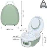 My Carry Potty Travel Potty Green Pastel - Award-Winning Portable Toddler Seat view 8
