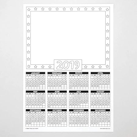 Amazon Baker Ross カレンダーブランク 2019 10個パック 子供用 個性的 ギフト 知育 学習玩具 おもちゃ