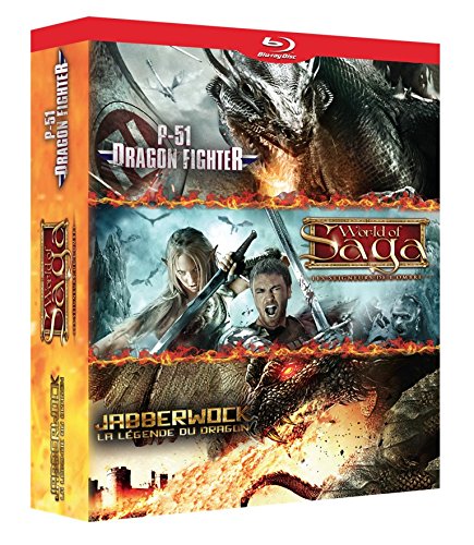 Dragons : P-51 Dragon Fighter + Jabberwock - La légende du Dragon + World of Saga - Les Seigneurs de l'Ombre - Pack - Blu-ray