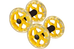 Toddmomy Household Appliances Exercise Abdominal Roller Workout Roller Abs Ab Fitness Roller Yellow Equipment Fitness Device Fitness Wheel Ab Wheel Dumbbel Ab