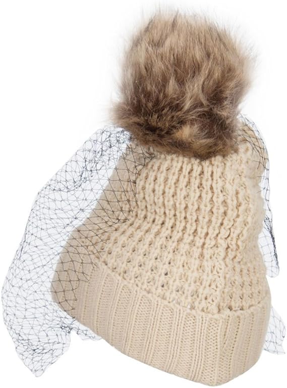 beanie hat with netting