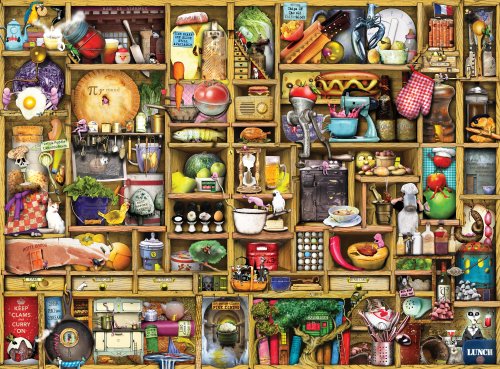 Kitchen Cupboard Jigsaw Puzzle, 1000-Piece