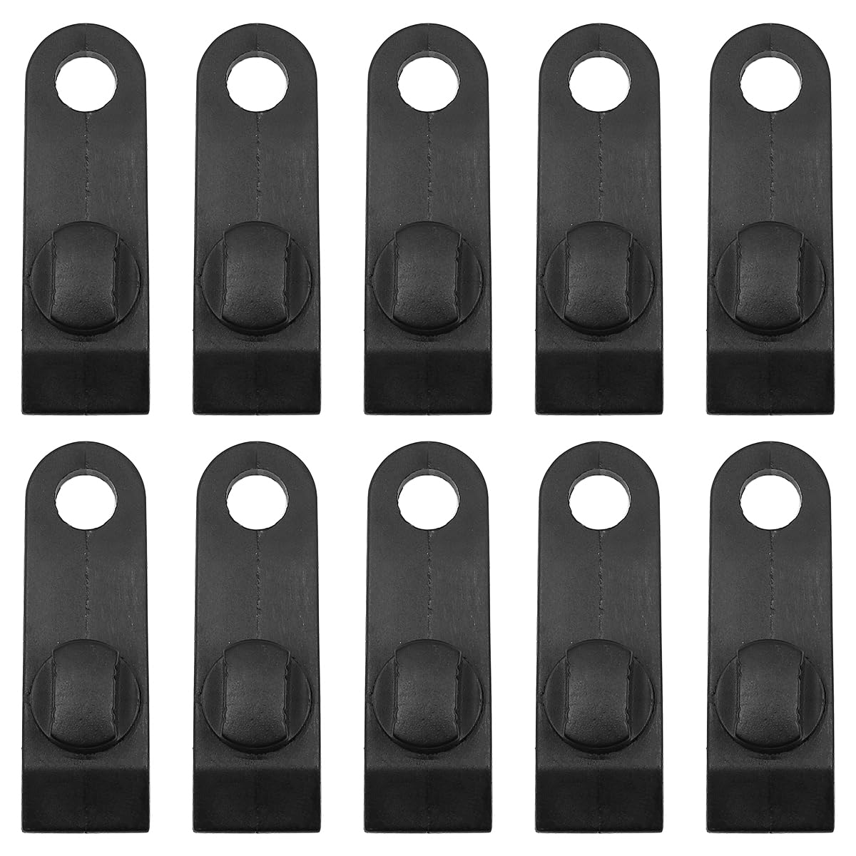 ZONADAH 10pcs Tent Clip Tarpaulin Set Awning Clamp Tarp Black Tool for Tents Boat Pool Cover Outdoor Camping