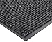 Notrax Heritage Rib™ Commercial Indoor Door Mat Office Rugs – 2' x 3' Charcoal Front Door Mat with Double Rib 22oz Yarn, Non-Slip Vinyl Backing – Durable Entryway Rug Made in The USA – 117S0023CH