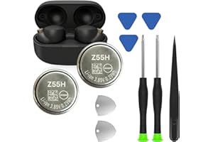 TQTHL 2PCS Z55H Battery, [75mAh](𝟮𝟬𝟮𝟰 𝗡𝗲𝘄 𝗨𝗽𝗴𝗿𝗮𝗱𝗲𝗱) Compatible with Sony Headset Battery for WF-1000XM4 • Trul
