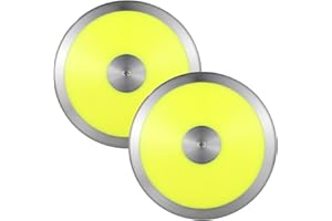 Tideme 2 Pcs 1.6 Kg Sports Training Discus, Track and Field Discus for High School Boys Girls, Reliable Nylon-Iron Built, Easy-to-Grip Anti-Slip Polished Finish, Sports Practice Discus