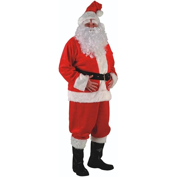 Amazon.com: Halco Duvetyne Complete Santa Suit in a Box Set