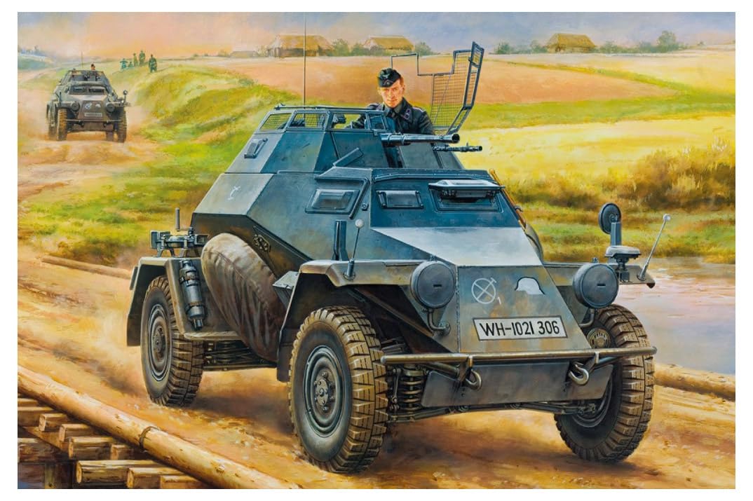 Hobby Boss 80149 Model Kit German Light Armoured Spah Mid Version, 2 cm