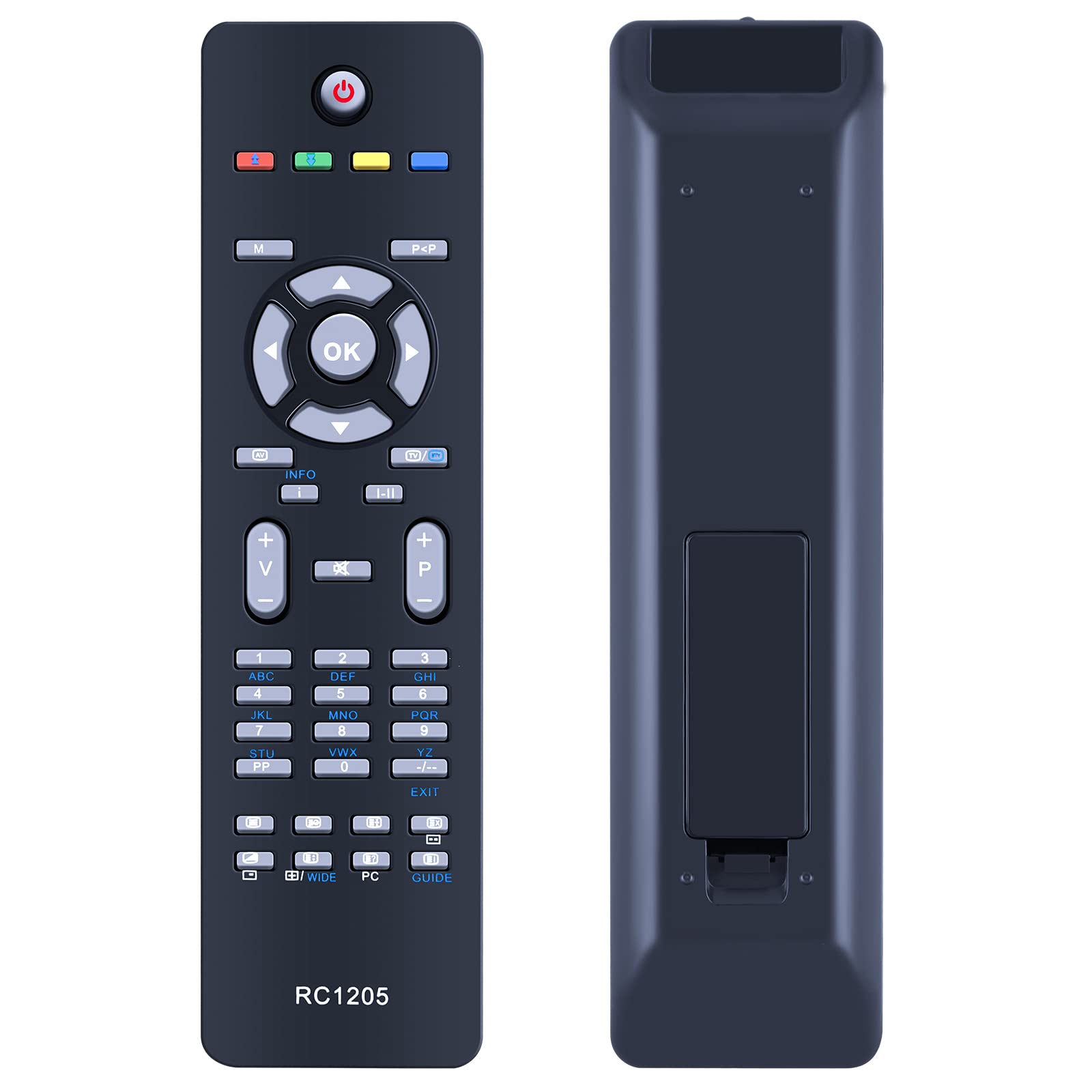 TCNOUMT RC1205 Remote Control Replacement for Hitachi LCD LED Smart TV L26HP03U L32HP03U L32VP03U L42SP04U 32LD30U 32LD30UA 32LD30UB - NO Setup Required